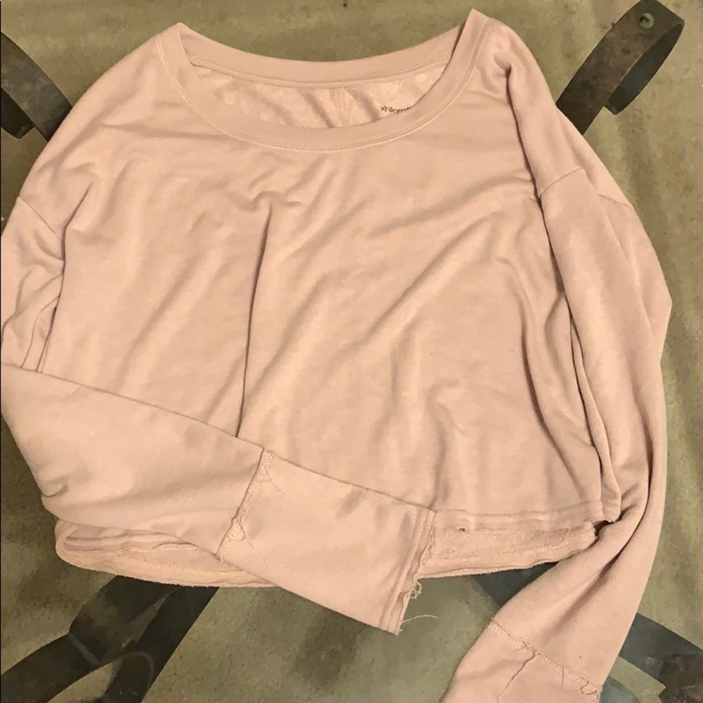 Cropped crew w thumb holes